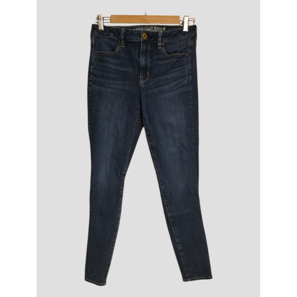 American Eagle Outfitters Jeans Women's Sz 6 Blue Hi-rise Jegging 360 Degree X4